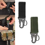 Maxbell 2xNylon Duty Belt Keepers with Key Holder Key Ring Holder Nylon Webbing Buckle Black