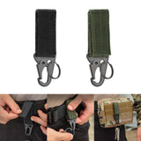 Maxbell 2xNylon Duty Belt Keepers with Key Holder Key Ring Holder Nylon Webbing Buckle Black