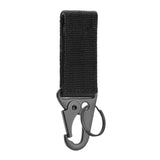 Maxbell 4xNylon Duty Belt Keepers with Key Holder Key Ring Holder Nylon Webbing Buckle Black