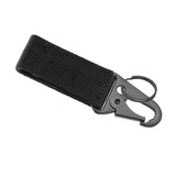 Maxbell 4xNylon Duty Belt Keepers with Key Holder Key Ring Holder Nylon Webbing Buckle Black
