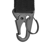 Maxbell 3xNylon Duty Belt Keepers with Key Holder Key Ring Holder Nylon Webbing Buckle Black