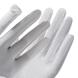 Maxbell 5xWomen Sun Protection Gloves Hiking Golfing Biking Cycling Gloves Full Finger White Gray Fingers