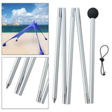 Maxbell 2xTent Rods Canopy Poles Awning Support Pole Outdoor Gardening Shelter Tent Poles