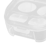 Maxbell 3xEgg Storage Box Organizer Travel Egg Carrying Case Hiking Egg Container Case 4Gird10.5x10.5x6.5cm