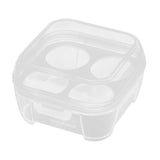 Maxbell 3xEgg Storage Box Organizer Travel Egg Carrying Case Hiking Egg Container Case 4Gird10.5x10.5x6.5cm