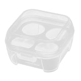 Maxbell 4xEgg Storage Box Organizer Travel Egg Carrying Case Hiking Egg Container Case 4Gird10.5x10.5x6.5cm