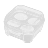 Maxbell 4xEgg Storage Box Organizer Travel Egg Carrying Case Hiking Egg Container Case 4Gird10.5x10.5x6.5cm