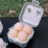 Maxbell 4xEgg Storage Box Organizer Travel Egg Carrying Case Hiking Egg Container Case 4Gird10.5x10.5x6.5cm