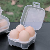 Maxbell 3xEgg Storage Box Organizer Travel Egg Carrying Case Hiking Egg Container Case 4Gird10.5x10.5x6.5cm