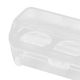 Maxbell 3xEgg Storage Box Organizer Travel Egg Carrying Case Hiking Egg Container Case 3 Grids 15.5x6.5x6cm