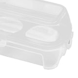 Maxbell 3xEgg Storage Box Organizer Travel Egg Carrying Case Hiking Egg Container Case 3 Grids 15.5x6.5x6cm