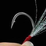 Maxbell 3x5Pcs Fishing Assist Hooks Replacement Jig Fishing Hooks Fishing Teaser Hooks