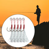 Maxbell 4x5Pcs Fishing Assist Hooks Replacement Jig Fishing Hooks Fishing Teaser Hooks