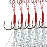 Maxbell 4x5Pcs Fishing Assist Hooks Replacement Jig Fishing Hooks Fishing Teaser Hooks