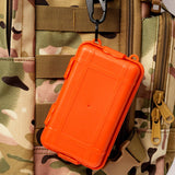Maxbell 4xTool Box Dust Resistant Storage Case for Camping Backpacking Accessories Small Orange