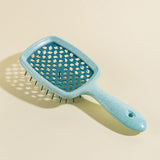Maxbell 4xDetangling Hair Brush Soft Flexible Accessory Durable Curved Vent Hair Brush Green