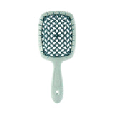 Maxbell 2xDetangling Hair Brush Soft Flexible Accessory Durable Curved Vent Hair Brush Green