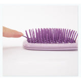 Maxbell 4xDetangling Hair Brush Soft Flexible Accessory Durable Curved Vent Hair Brush Purple