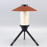 Maxbell 4xCamping Lamp Shade Replacement LED Flashlight Camping Tripod Light Cover Brown