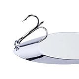 Maxbell 2x5 Pieces Fishing Spoons Lures Spinnerbaits Hooks Bass Baits and Lures Silver 1.5g