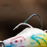 Maxbell 4xFrog Lure Bass Bait Metal Sequin Swimbait Float on Water Lure for Freshwater Style A