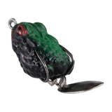 Maxbell 2xFrog Lure Bass Bait Metal Sequin Swimbait Float on Water Lure for Freshwater Style A