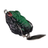Maxbell 4xFrog Lure Bass Bait Metal Sequin Swimbait Float on Water Lure for Freshwater Style A