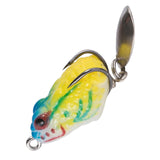 Maxbell 3xFrog Lure Bass Bait Metal Sequin Swimbait Float on Water Lure for Freshwater Style H