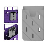 Maxbell 2xPhone Card Holder Silicone Phone Pouch for Drivers ID Card All Mobile Phones Gray