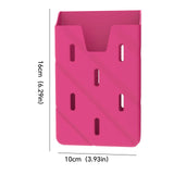 Maxbell 2xPhone Card Holder Silicone Phone Pouch for Drivers ID Card All Mobile Phones Rose Red