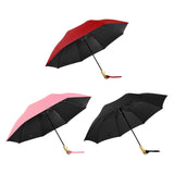 Maxbell 2xTwo Fold Automatic Duck Umbrella Gift Strong for Backpacking Walking Outdoor Red