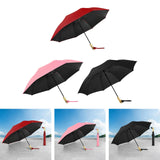 Maxbell 2xTwo Fold Automatic Duck Umbrella Gift Strong for Backpacking Walking Outdoor Red
