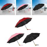 Maxbell 2xTwo Fold Automatic Duck Umbrella Gift Strong for Backpacking Walking Outdoor Red