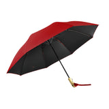 Maxbell 2xTwo Fold Automatic Duck Umbrella Gift Strong for Backpacking Walking Outdoor Red