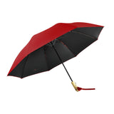 Maxbell 2xTwo Fold Automatic Duck Umbrella Gift Strong for Backpacking Walking Outdoor Red