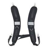 Maxbell 2x2 Pieces Backpack Straps Replacement Lightweight Durable Shoulder Strap Belt Black Diving Fabric