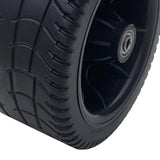 Maxbell 2x4inch Wide Wagon Cart Wheel PP Tires Sturdy Diameter 6.3inch for Wheelbarrow