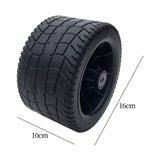 Maxbell 2x4inch Wide Wagon Cart Wheel PP Tires Sturdy Diameter 6.3inch for Wheelbarrow