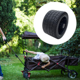 Maxbell 2x4inch Wide Wagon Cart Wheel PP Tires Sturdy Diameter 6.3inch for Wheelbarrow