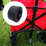 Maxbell 2x4inch Wide Wagon Cart Wheel PP Tires Sturdy Diameter 6.3inch for Wheelbarrow