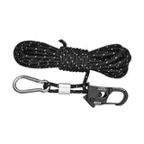 4mm Tent Guy Rope Portable Tent Guide Rope for Gardening Camping Backpacking Black