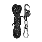 4mm Tent Guy Rope Portable Tent Guide Rope for Gardening Camping Backpacking Black