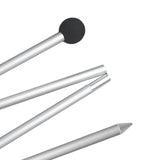 Maxbell 2xTent Poles Preassembled Bracket 160cm/200cm Shelter Canopy Poles Canopy Rods 1.6M pointed tip