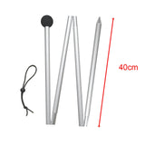 Maxbell 2xTent Poles Preassembled Bracket 160cm/200cm Shelter Canopy Poles Canopy Rods 1.6M pointed tip