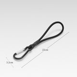 Maxbell 3xBungee Cord with Carabiner Elastic Rope Portable for Outdoor Tents Tarpaulin Black