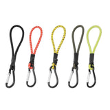 Maxbell 4xBungee Cord with Carabiner Elastic Rope Portable for Outdoor Tents Tarpaulin Black
