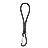 Maxbell 4xBungee Cord with Carabiner Elastic Rope Portable for Outdoor Tents Tarpaulin Black