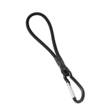 Maxbell 2xBungee Cord with Carabiner Elastic Rope Portable for Outdoor Tents Tarpaulin Black