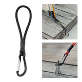 Maxbell 2xBungee Cord with Carabiner Elastic Rope Portable for Outdoor Tents Tarpaulin Black