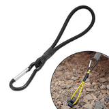 Maxbell 4xBungee Cord with Carabiner Elastic Rope Portable for Outdoor Tents Tarpaulin Black